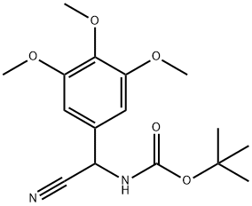 [CYANO-(3,4,5-TRIMETHOXY-PHENYL)-METHYL]-CARBAMIC ACID TERT-BUTYL ESTER Struktur