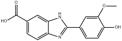 2-(4-HYDROXY-3-METHOXY-PHENYL)-1H-BENZOIMIDAZOLE-5-CARBOXYLIC ACID Struktur