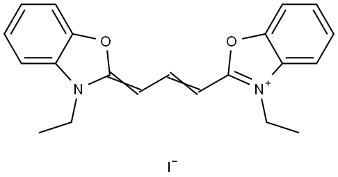 3 3'-DIETHYLOXACARBOCYANINE IODIDE  98 Structure