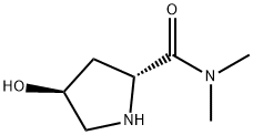 2-Pyrrolidinecarboxamide,  4-hydroxy-N,N-dimethyl-,  (2R,4S)- Struktur