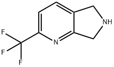 2-(trifluoroMethyl)-6,7-dihydro-5Hpyrrolo[3,4-b]pyridine Struktur