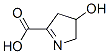 4-hydroxy-4,5-dihydro-3H-pyrrole-2-carboxylic acid Struktur