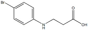 3-[(4-bromophenyl)amino]propanoic acid Struktur