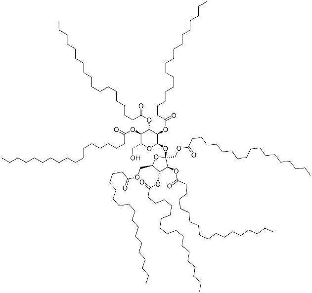 sucrose heptastearate Struktur