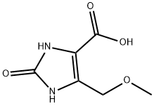 1,3-DIHYDRO-IMIDAZOL-2-ONE-5-METHOXYMETHYL-4-CARBOXYLIC ACID Struktur