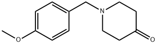 1-[(4-Methoxyphenyl)methyl]-4-piperidinone Struktur