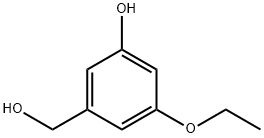 3-ethoxy-5-(hydroxyMethyl)phenol Struktur