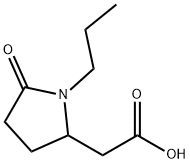 5-Oxo-1-propyl-2-pyrrolidineacetic Acid Struktur