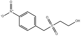 Ethanol, 2-[[(4-nitrophenyl)methyl]sulfonyl]- Struktur