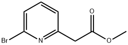 2-PYRIDINEACETIC ACID, 6-BROMO-, METHYL ESTER Struktur