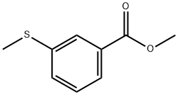 Benzoic acid, 3-(methylthio)-, methyl ester Struktur