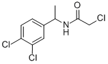 2-CHLORO-N-[1-(3,4-DICHLOROPHENYL)ETHYL]ACETAMIDE Struktur