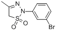 2-(3-Bromo-phenyl)-4-methyl-2,5-dihydro-[1,2,3]thiadiazole 1,1-dioxide Struktur