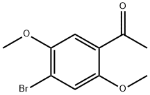 1-(4-broMo-2,5-diMethoxyphenyl)ethanone Struktur