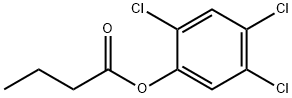 (2,4,5-trichlorophenyl) butanoate Struktur