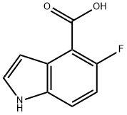 5-氟-1H-吲哚-4-羧酸, 908600-70-4, 結(jié)構(gòu)式