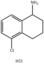 5-CHLORO-1,2,3,4-TETRAHYDRO-NAPHTHALEN-1-YLAMINE HYDROCHLORIDE Struktur