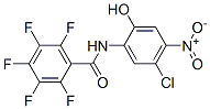 5'-Chloro-2,3,4,5,6-pentafluoro-2'-hydroxy-4'-nitrobenzanilide Struktur