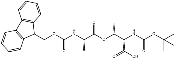 BOC-THR(FMOC-ALA)-OH Struktur