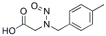 2-[(4-methylphenyl)methyl-nitroso-amino]acetic acid Struktur