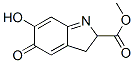 2H-Indole-2-carboxylicacid,3,5-dihydro-6-hydroxy-5-oxo-,methylester(7CI,9CI) Struktur