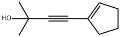 3-Butyn-2-ol, 4-(1-cyclopenten-1-yl)-2-methyl- (7CI,9CI) Struktur