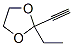 1,3-Dioxolane, 2-ethyl-2-ethynyl- (9CI) Struktur