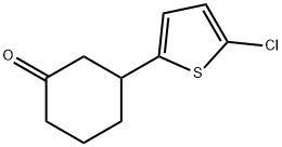 2-CHLORO-5-(3-OXOCYCLOHEXYL)THIOPHENE Struktur