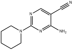 4-AMINO-2-(1-PIPERIDINYL)PYRIMIDINE-5-CARBONITRILE Struktur