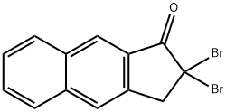 2,2-DIBROMO-2,3-DIHYDRO-1H-BENZ[F]INDEN-1-ONE Struktur