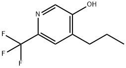 4-Propyl-6-trifluoromethyl-pyridin-3-ol Struktur