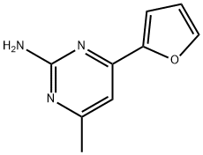 4-(2-FURYL)-6-METHYLPYRIMIDIN-2-AMINE Struktur