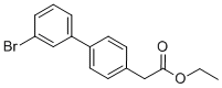 3'-BROMO-[1,1'-BIPHENYL]-4-ACETIC ACID ETHYL ESTER Struktur