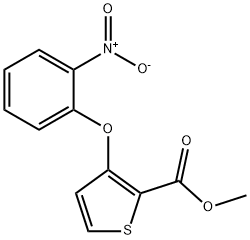 METHYL 3-(2-NITROPHENOXY)-2-THIOPHENECARBOXYLATE Struktur