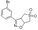 3-(3-Bromo-phenyl)-3a,4,6,6a-tetrahydro-thieno[3,4-d]isoxazole 5,5-dioxide Struktur