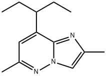 IMidazo[1,2-b]pyridazine, 8-(1-ethylpropyl)-2,6-diMethyl- Struktur