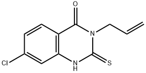 3-ALLYL-7-CHLORO-2-MERCAPTO-3H-QUINAZOLIN-4-ONE Struktur