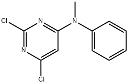 2,6-dichloro-N-Methyl-N-phenylpyriMidin-4-aMine Struktur