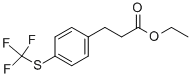 3-(4-TRIFLUOROMETHYLSULFANYL-PHENYL)-PROPIONIC ACID ETHYL ESTER Struktur