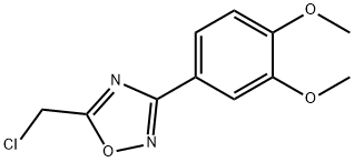 5-(CHLOROMETHYL)-3-(3,4-DIMETHOXYPHENYL)-1,2,4-OXADIAZOLE Struktur