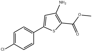 Methyl 3-amino-5-(4-chlorophenyl)thiophene-2-carboxylate Struktur