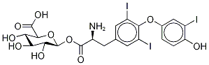 Glucuronic Acid 1-Ester with 3-[4-(4-Hydroxy-3-iodophenoxy)-3,5-diiodophenyl]alanine Struktur