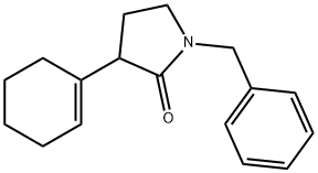 2-Pyrrolidinone, 3-(1-cyclohexen-1-yl)-1-(phenylMethyl)- Struktur