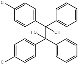 1,2-Ethanediol, 1,2-bis(4-chlorophenyl)-1,2-diphenyl- Struktur