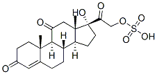 cortisone sulfate Struktur