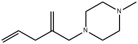 Piperazine, 1-methyl-4-(2-methylene-4-pentenyl)- (7CI) Struktur