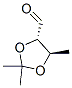 1,3-Dioxolane-4-carboxaldehyde, 2,2,5-trimethyl-, trans- (9CI) Struktur