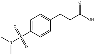 3-{4-[(dimethylamino)sulfonyl]phenyl}propanoic acid Struktur