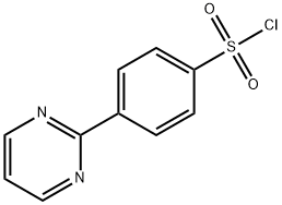 4-Pyrimidin-2-ylbenzenesulphonyl chloride Struktur