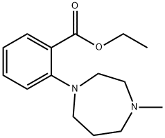 ETHYL 2-(4-METHYLPERHYDRO-1,4-DIAZEPIN-1-YL)BENZOATE Struktur